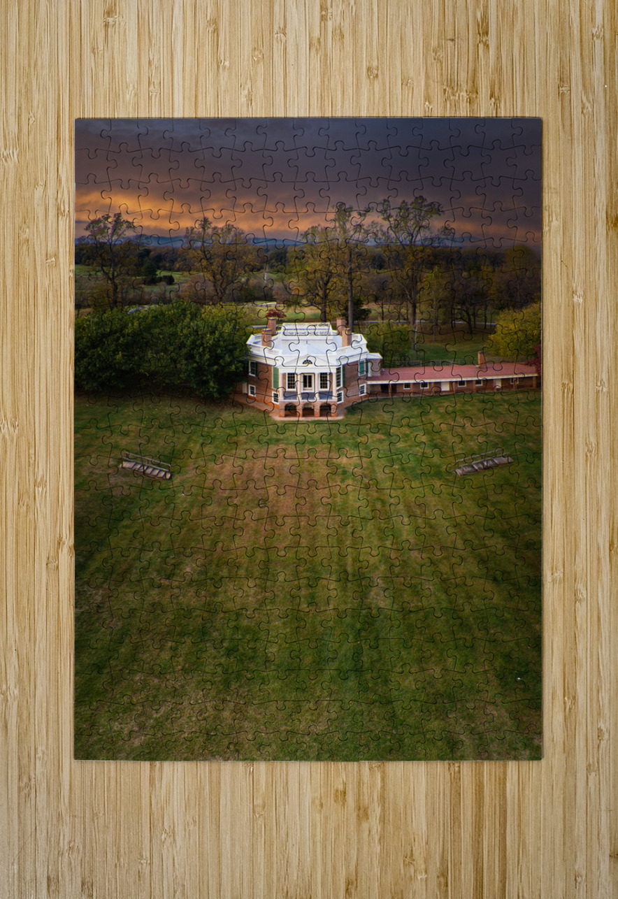 Thomas Jefferson Poplar Forest Vertical Drone Norma Brandsberg Photography Puzzle printing