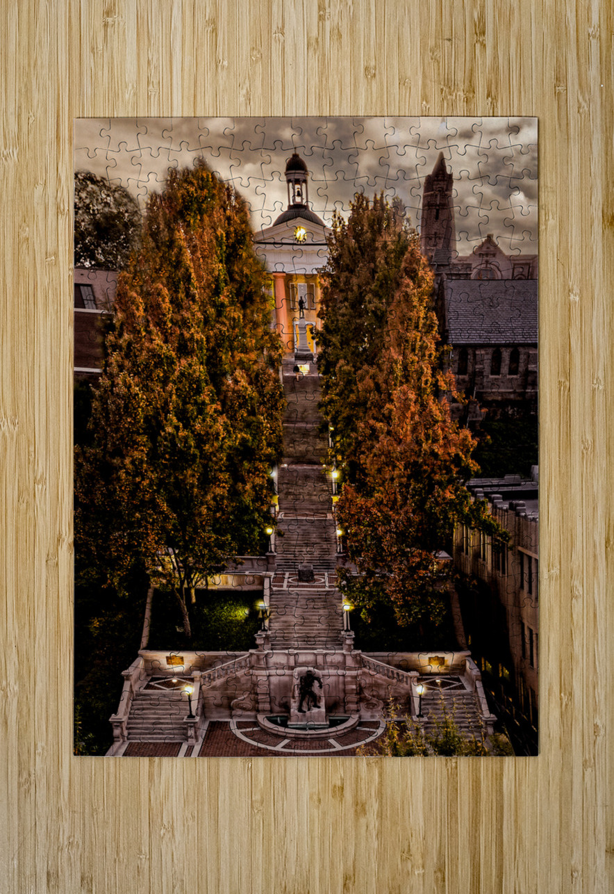 Lynchburg Monument Terrace in Autumn Norma Brandsberg Photography Puzzle printing