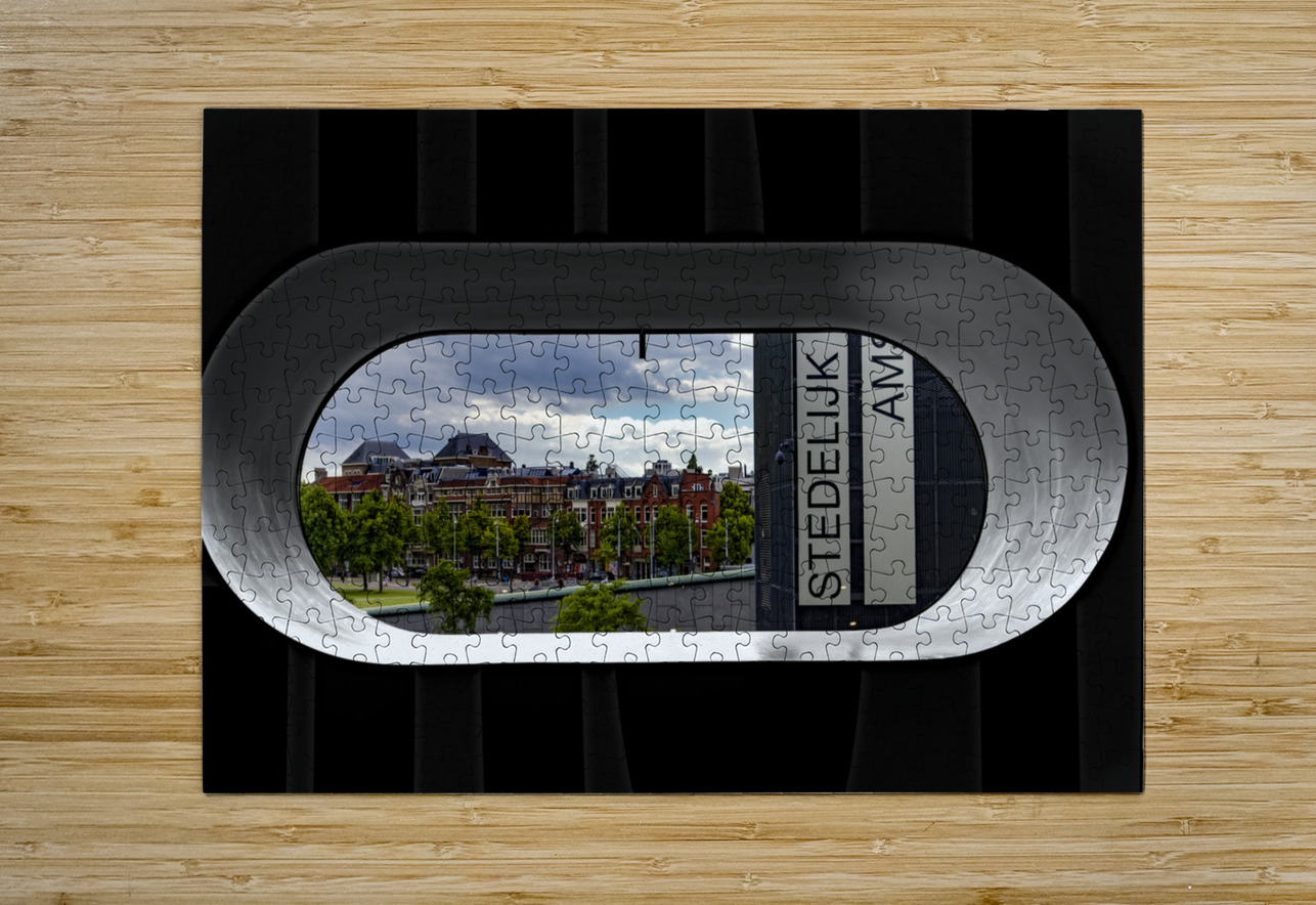 Stedelijk Museum Window in Amsterdam Norma Brandsberg Photography Puzzle printing