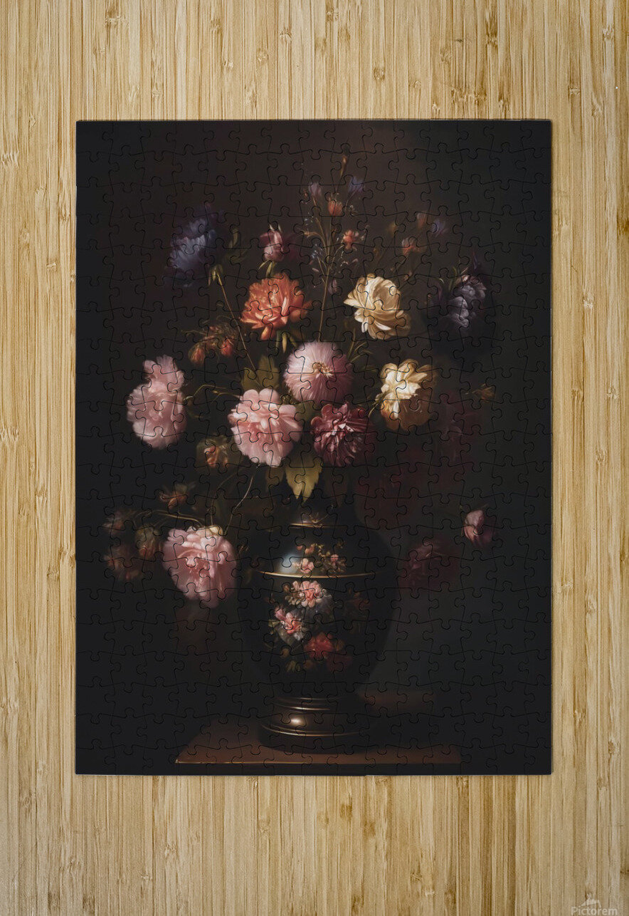 flowers vase still life petals bloom Ravend Puzzle printing