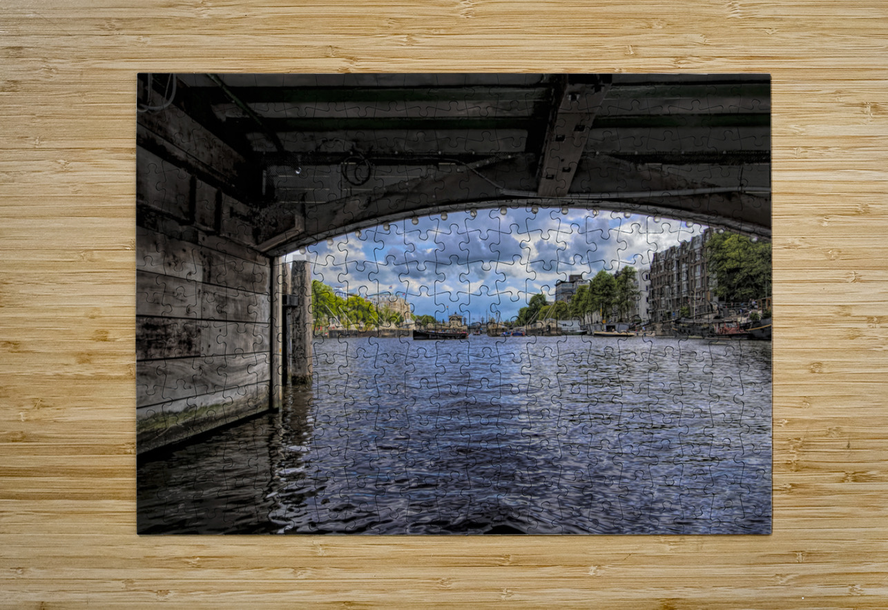 Amsterdam Bridge Framing Canal Norma Brandsberg Photography Puzzle printing