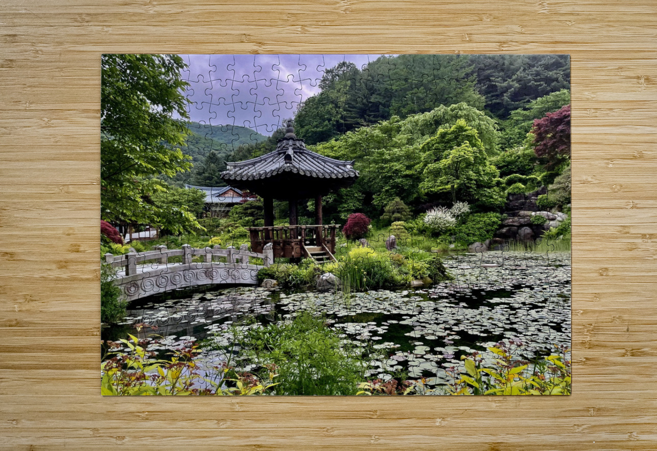 Pavilion Garden of Morning Calm Alyssa Rae Puzzle printing