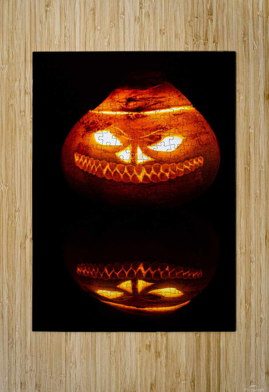 Frightful Carved Turnip Jack O Lantern Andrew Pacheco Puzzle printing
