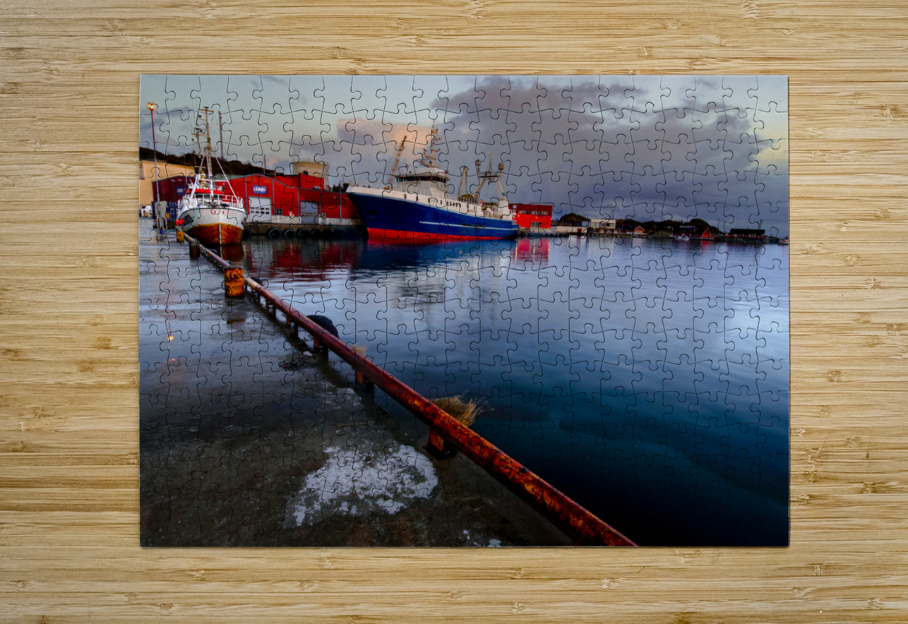Lofoten Norway Stamsund Fishing Fleet Norma Brandsberg Photography Puzzle printing