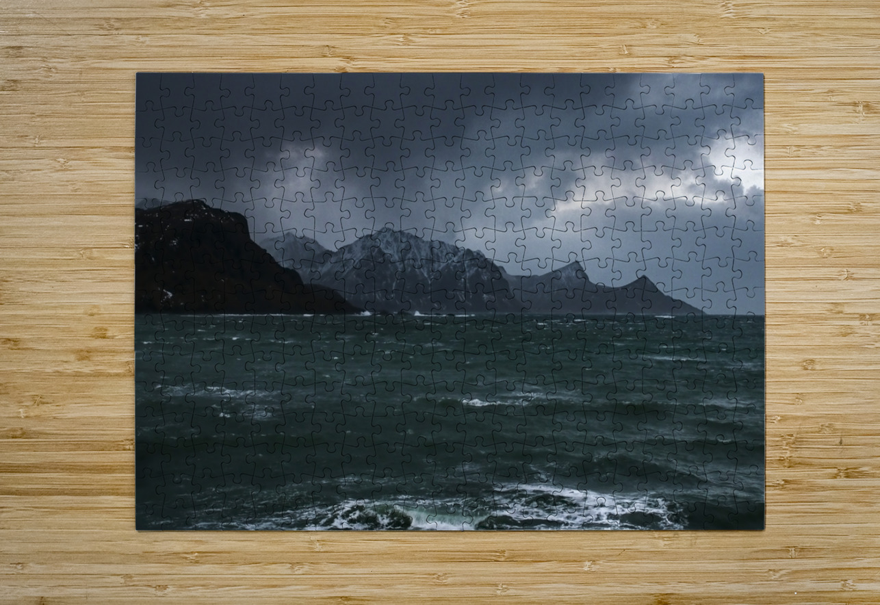Lofoten Gale Wind sand Rocky Coastline Norma Brandsberg Photography Puzzle printing