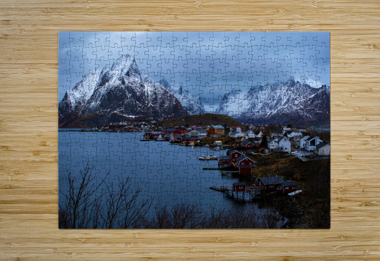 Lofoten Reine Arctic Mountains Landscape Norma Brandsberg Photography Puzzle printing