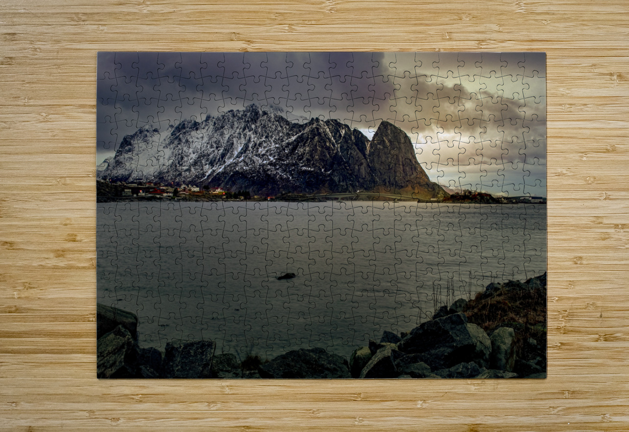 Lofoten  Coastal Road in Winter Norma Brandsberg Photography Puzzle printing