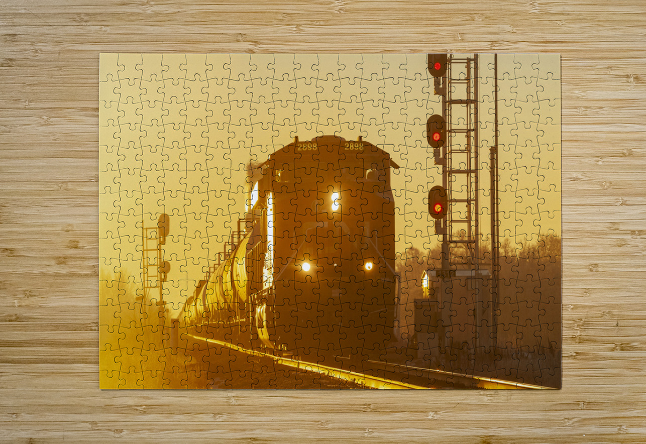 Passing the Rail Signal Dave Reede Photohgraphy Puzzle printing
