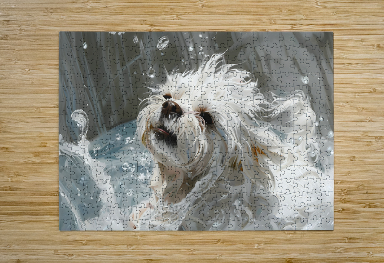 Puppy Paintings by Museblot 13 Andy Davis Puzzle printing