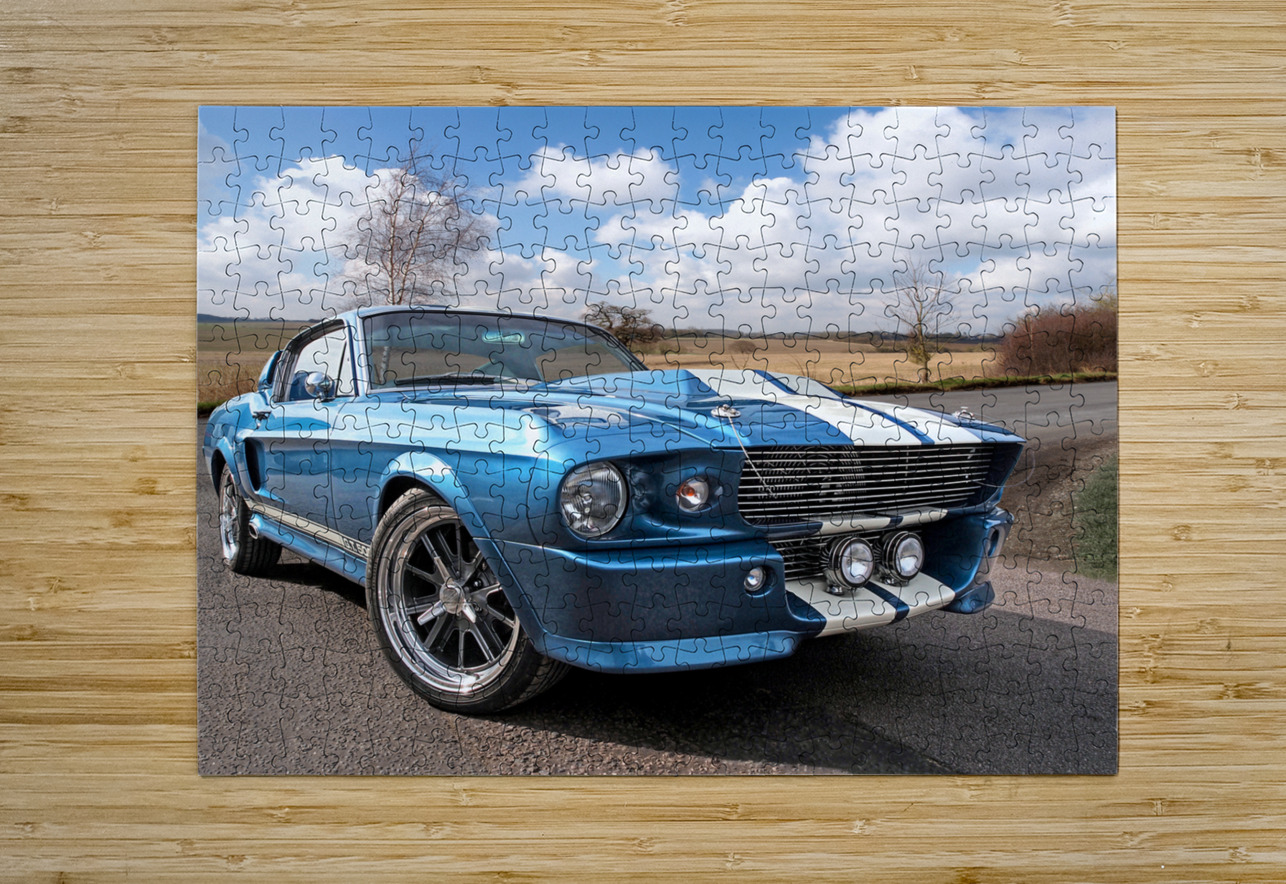 Blue Skies Cruising - 1967 Eleanor Mustang Gill Billington Puzzle printing