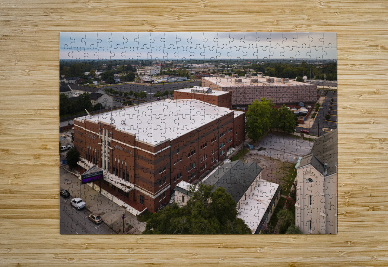 Bell Auditorium  James Broawn Arena Aerial View Sanjeev Singhal Puzzle printing