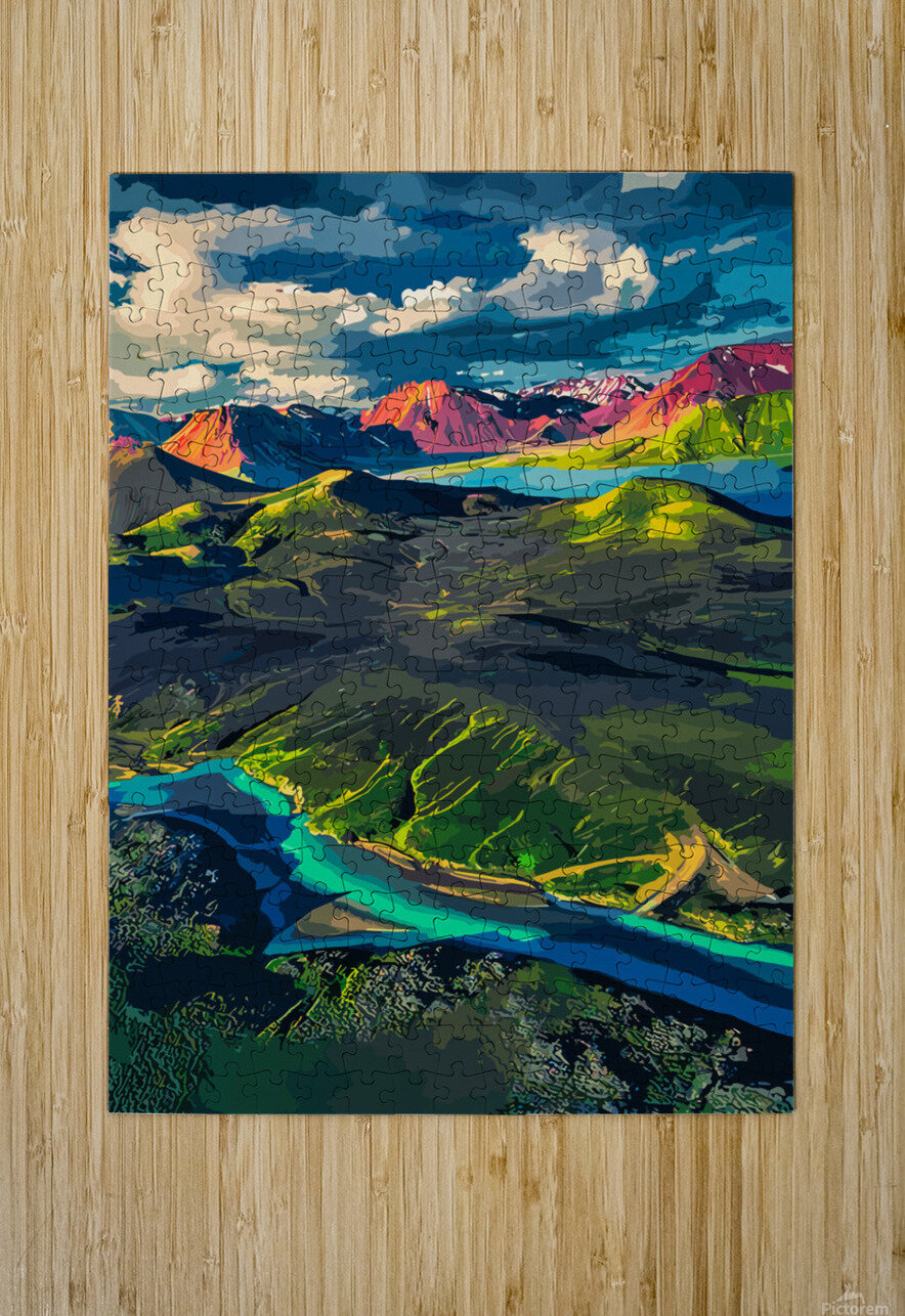 BlueGreen River Studio IconoGraffiti Puzzle printing