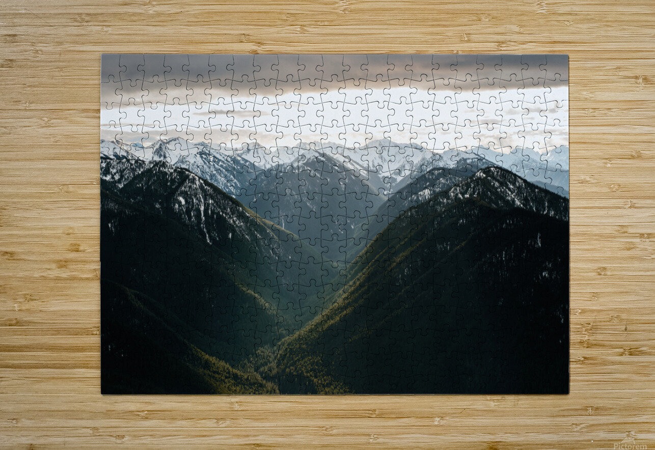 Beams of Light at Hurricane Ridge Brad Millett Photography Puzzle printing