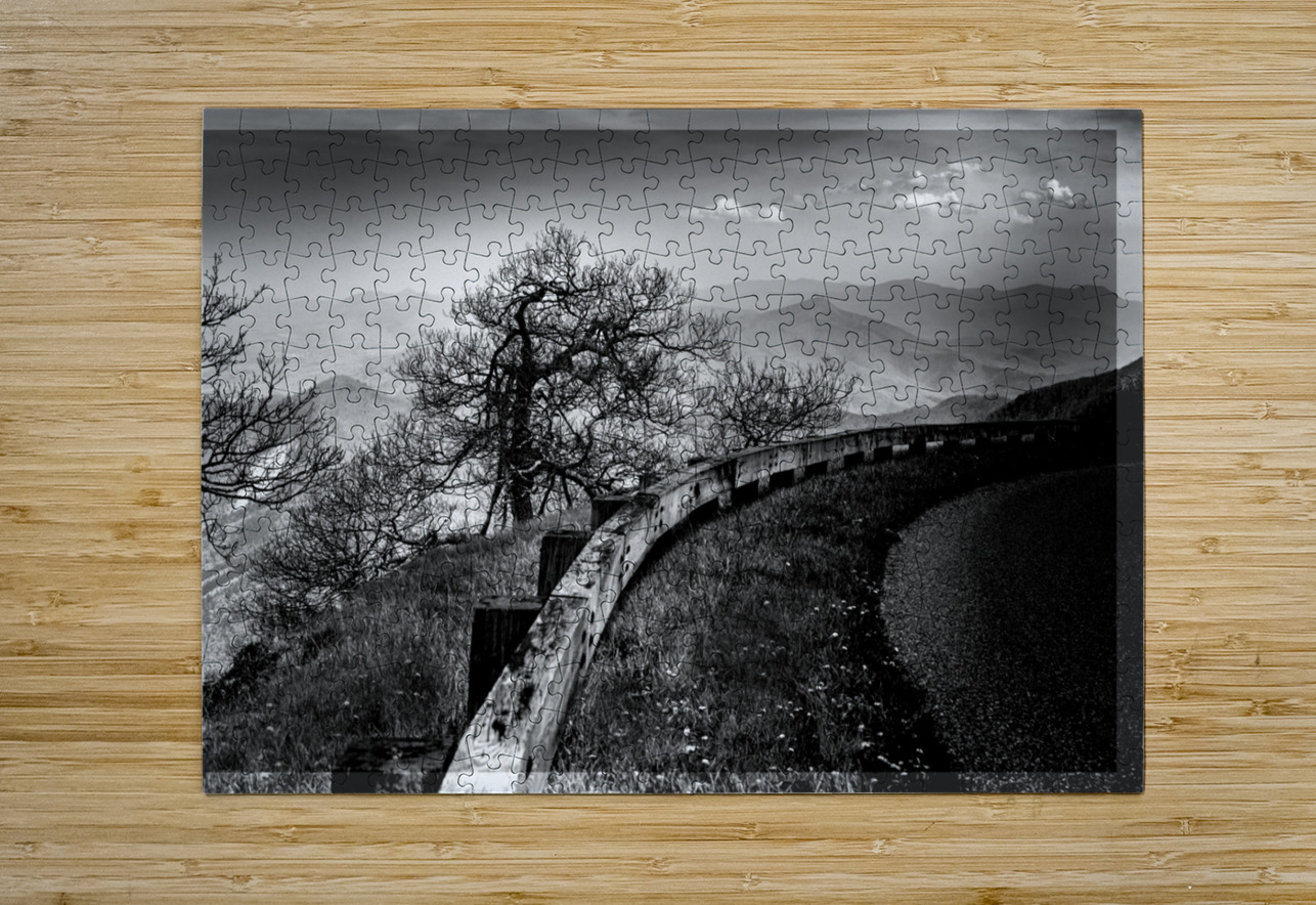 Blue Ridge Curves are the Best Norma Brandsberg Photography Puzzle printing