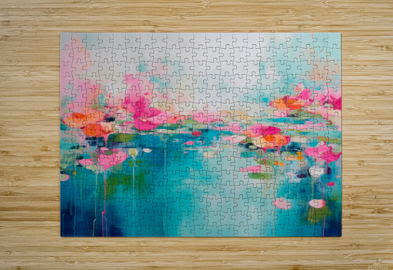 AURORA 001  40x30 300 AURORA acrylic paintind tex Aurora Muse Studio Puzzle printing