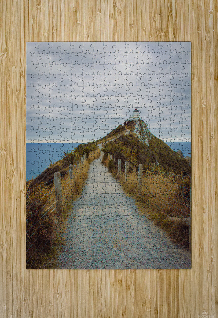 Vertical Nugget point lighthouse Lauren Maria Photo   Films Puzzle printing