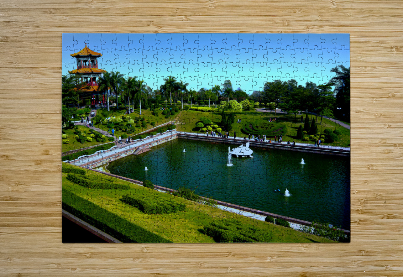 China-NP - Nansha Phoenix Lake Park 11 Clement Tsang Puzzle printing
