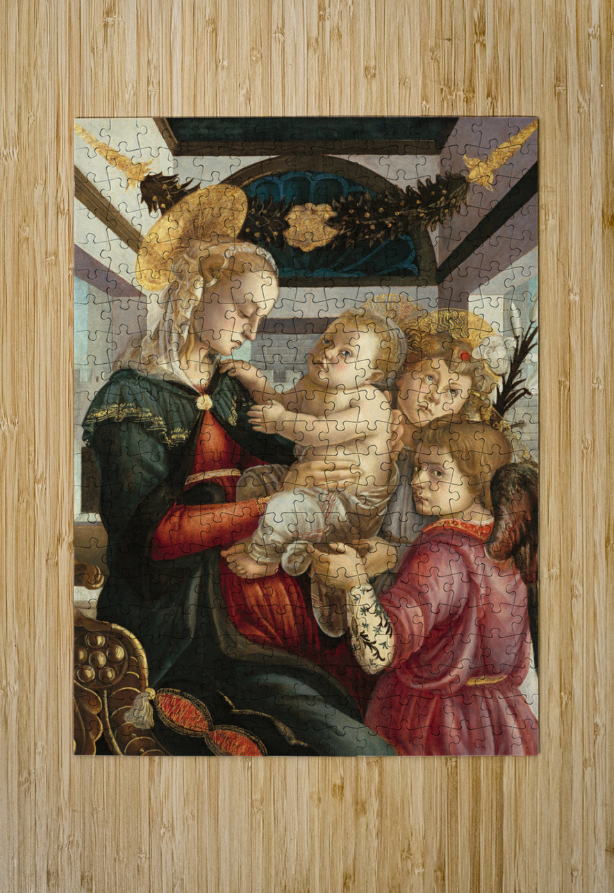 Sandro Botticelli 1445 1510  Madonna and Child with Angels 1470 TOPARTGALLERY Puzzle printing