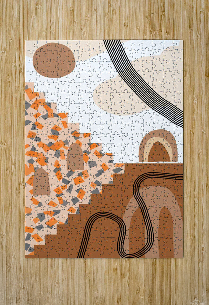 bohemian digital minimalist boho style geometric Sastroredjo Puzzle printing