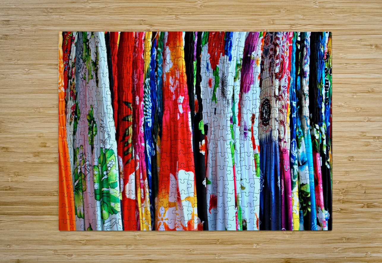 HK Island-TA - Colorful Skirt for Sale Clement Tsang Puzzle printing