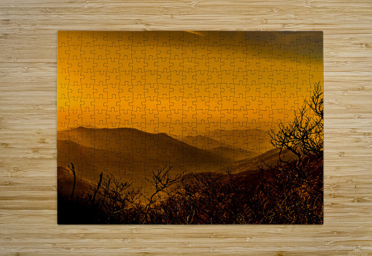 Craggy Gardens Sunset Pope McElvy Puzzle printing