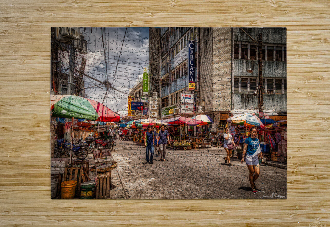 Subic Bay Street Market 7378 Dennis Bastin Puzzle printing