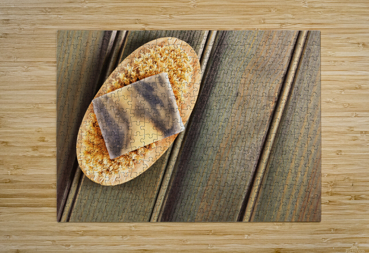 Soap bar and bristle brush victimewalker Puzzle printing