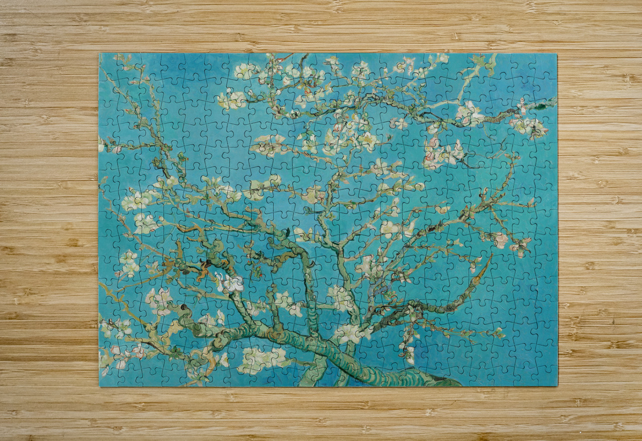 QAC 002 – Cherry Blossoms by Vincent van Gogh . Masterwork Reimagined Puzzle printing