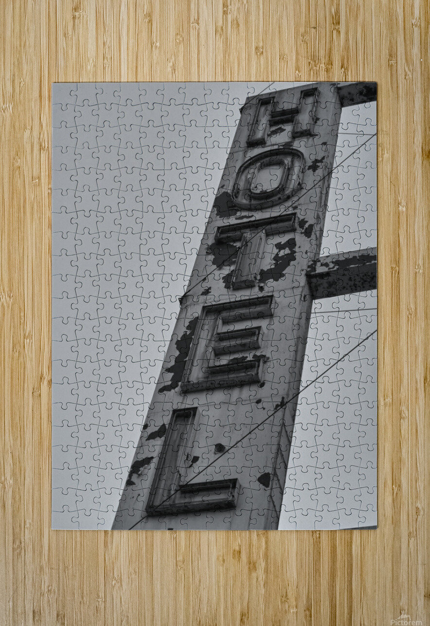 Run Down Hotel Sign Ryan Cameron Puzzle printing