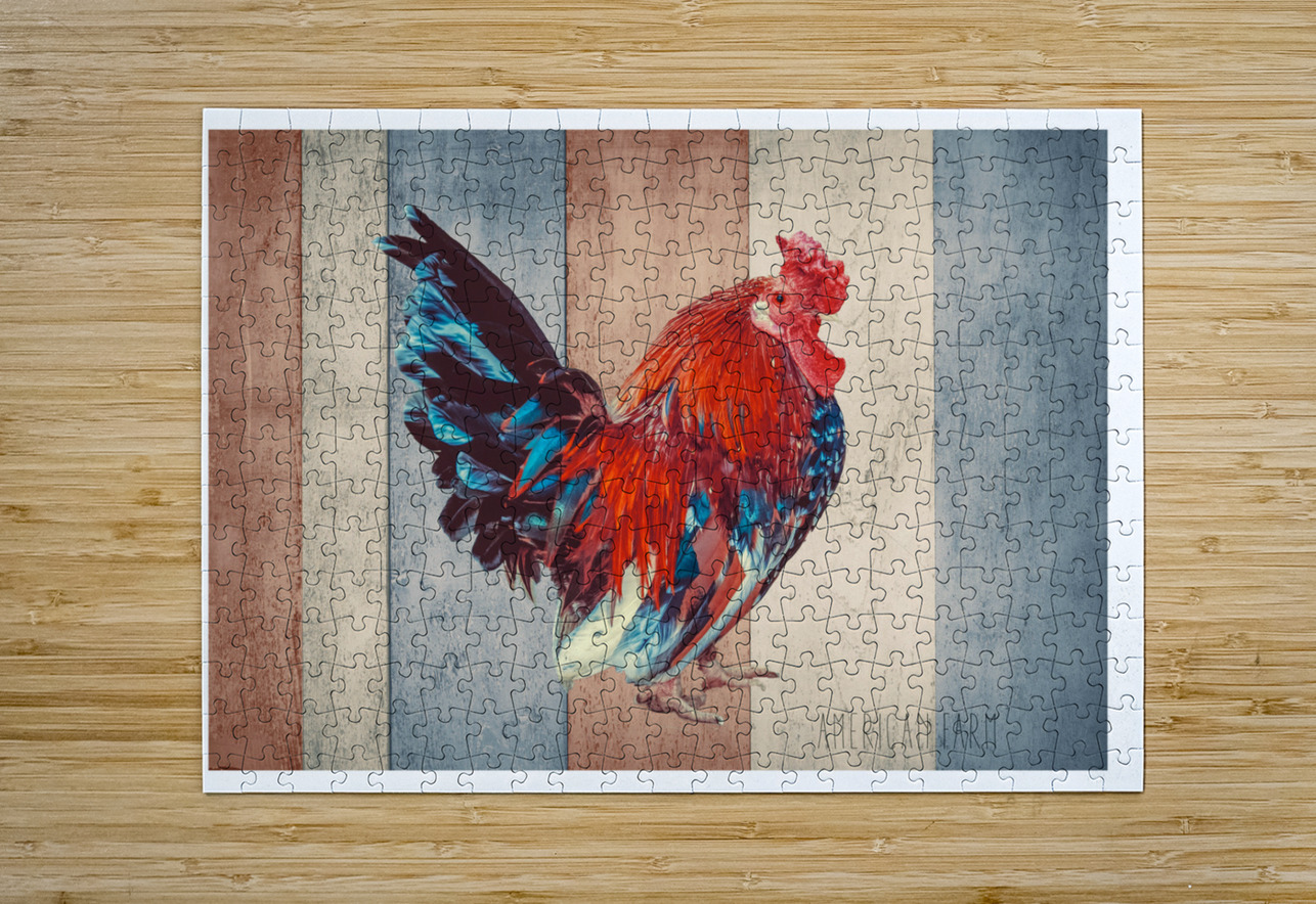 QMF 017 – Patriotic Farm Banner Masterwork Reimagined Puzzle printing