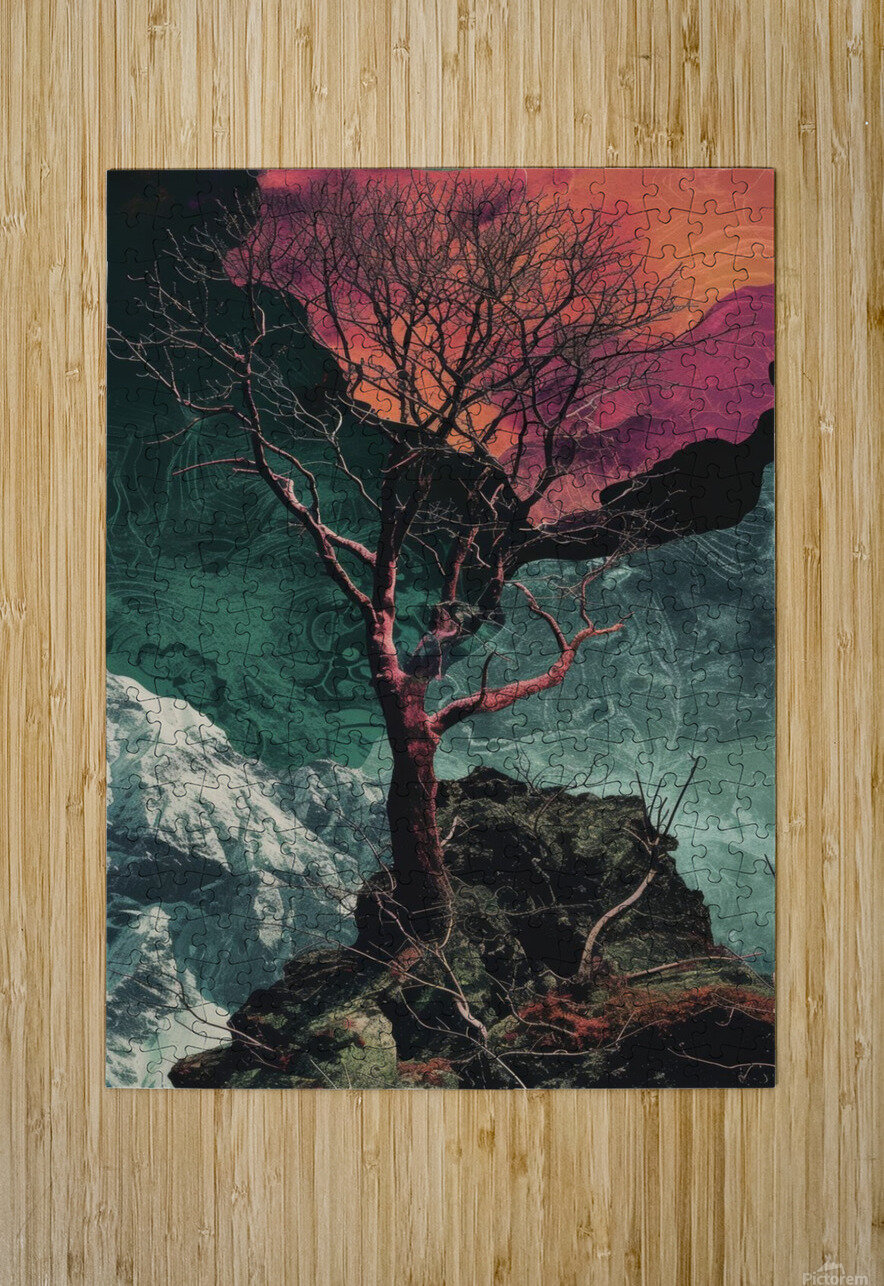 night sky nature tree night landscape forest gala Sastroredjo Puzzle printing