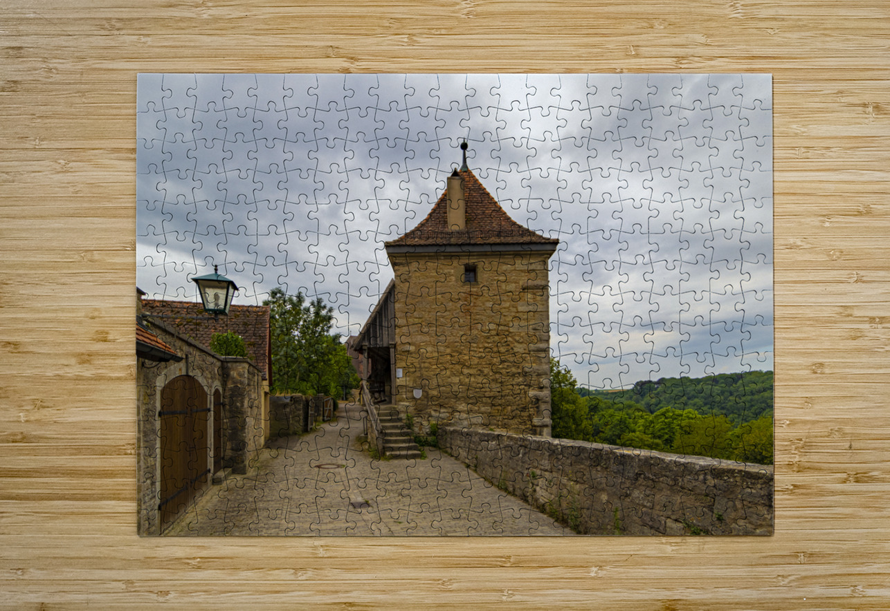 Rothenburg Old City Wall Norma Brandsberg Photography Puzzle printing