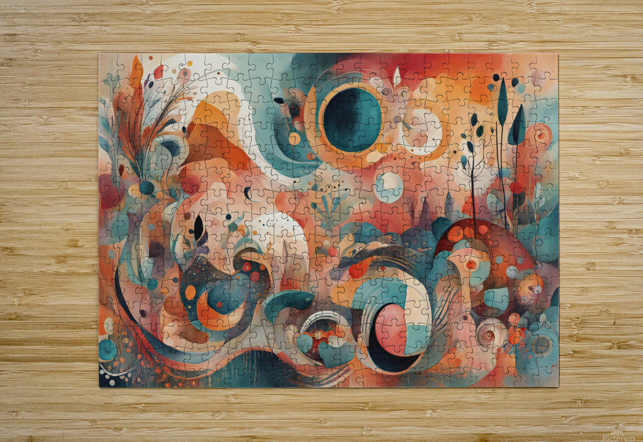 Boho Abstract II  Mindy Guidry Puzzle printing