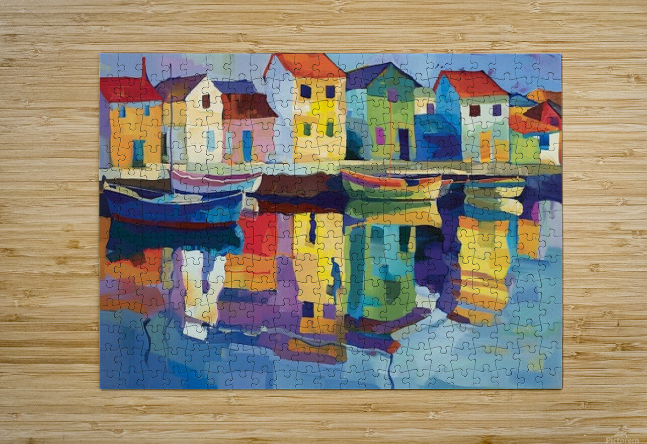 REFLECTIONS IN THE HARBOR GraphixCafe Puzzle printing