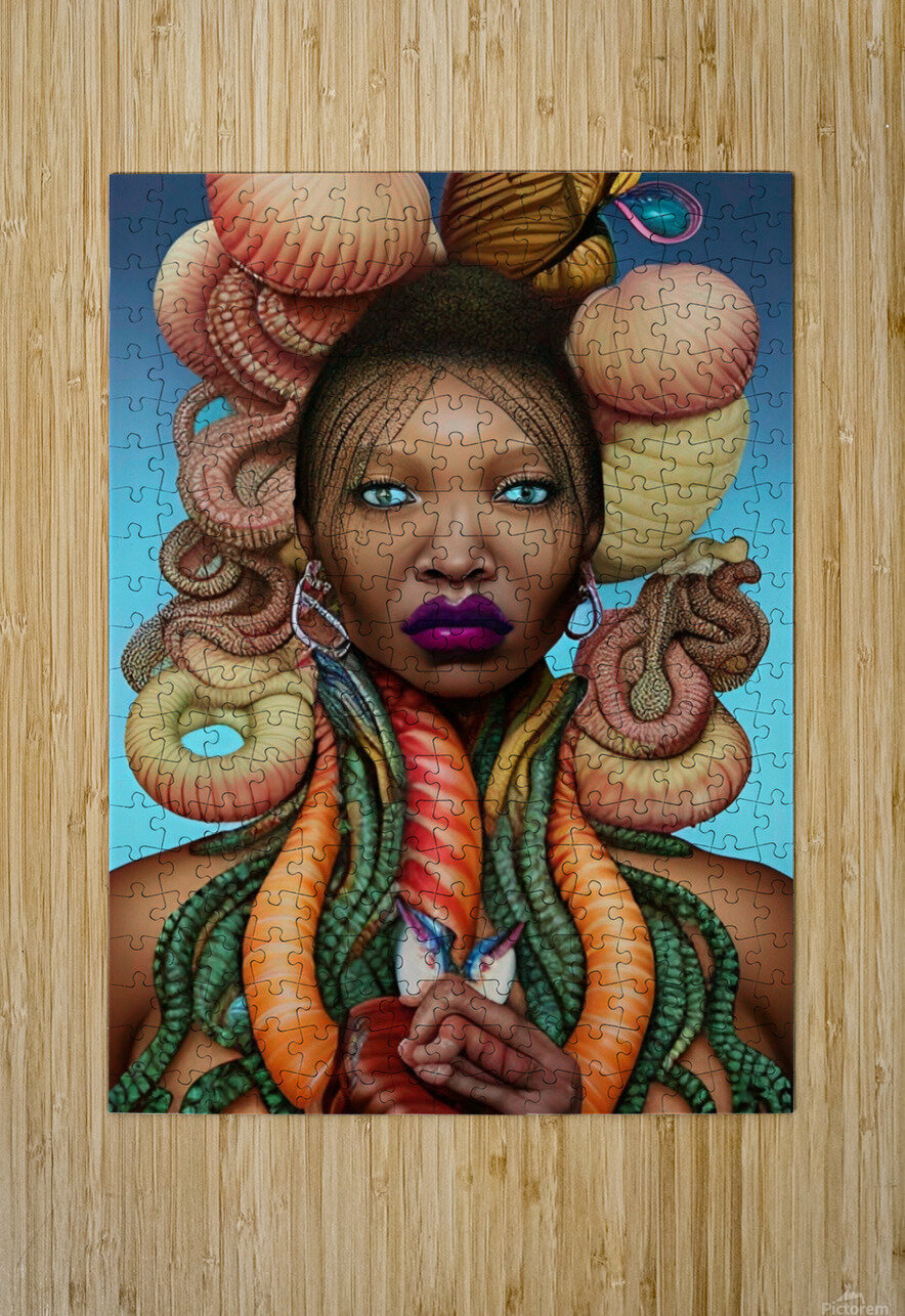 MEDUSA FEAR OF THE BLACK WOMAN 5 LoveLight Rivers Puzzle printing