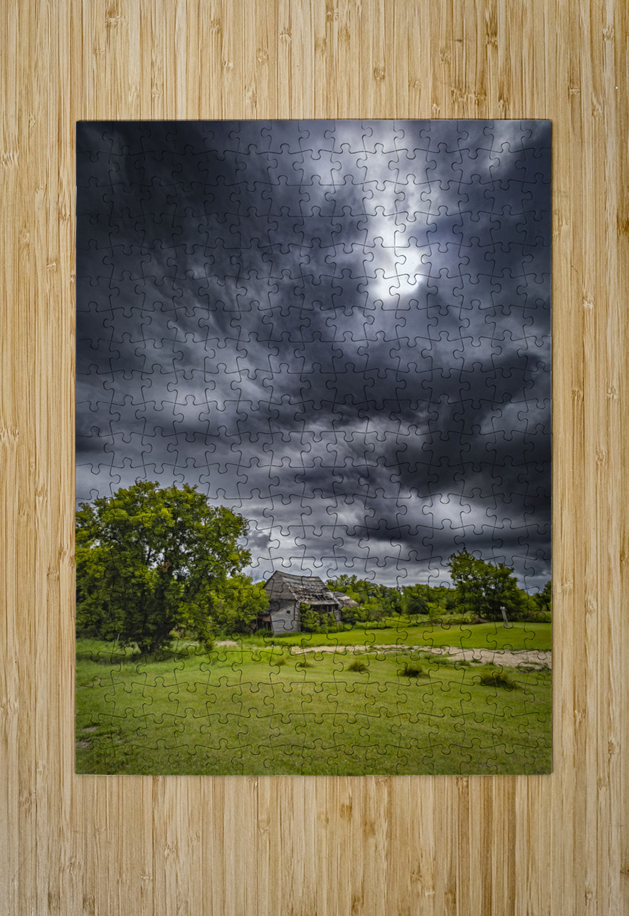 Old Barn on a Stormy Day Marc Gilbert Photography Puzzle printing
