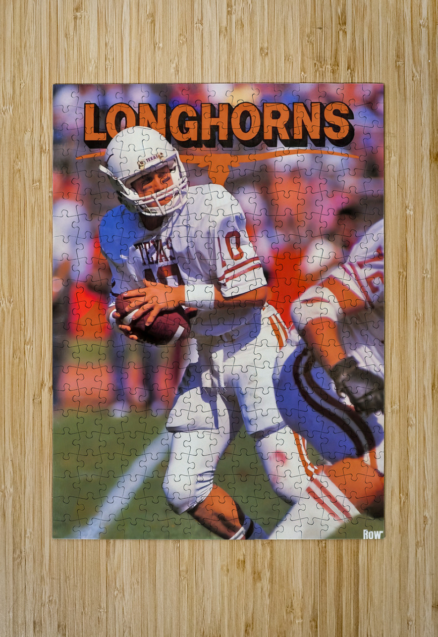 1986 Texas Longhorns Football Art  Row One Brand Puzzle printing
