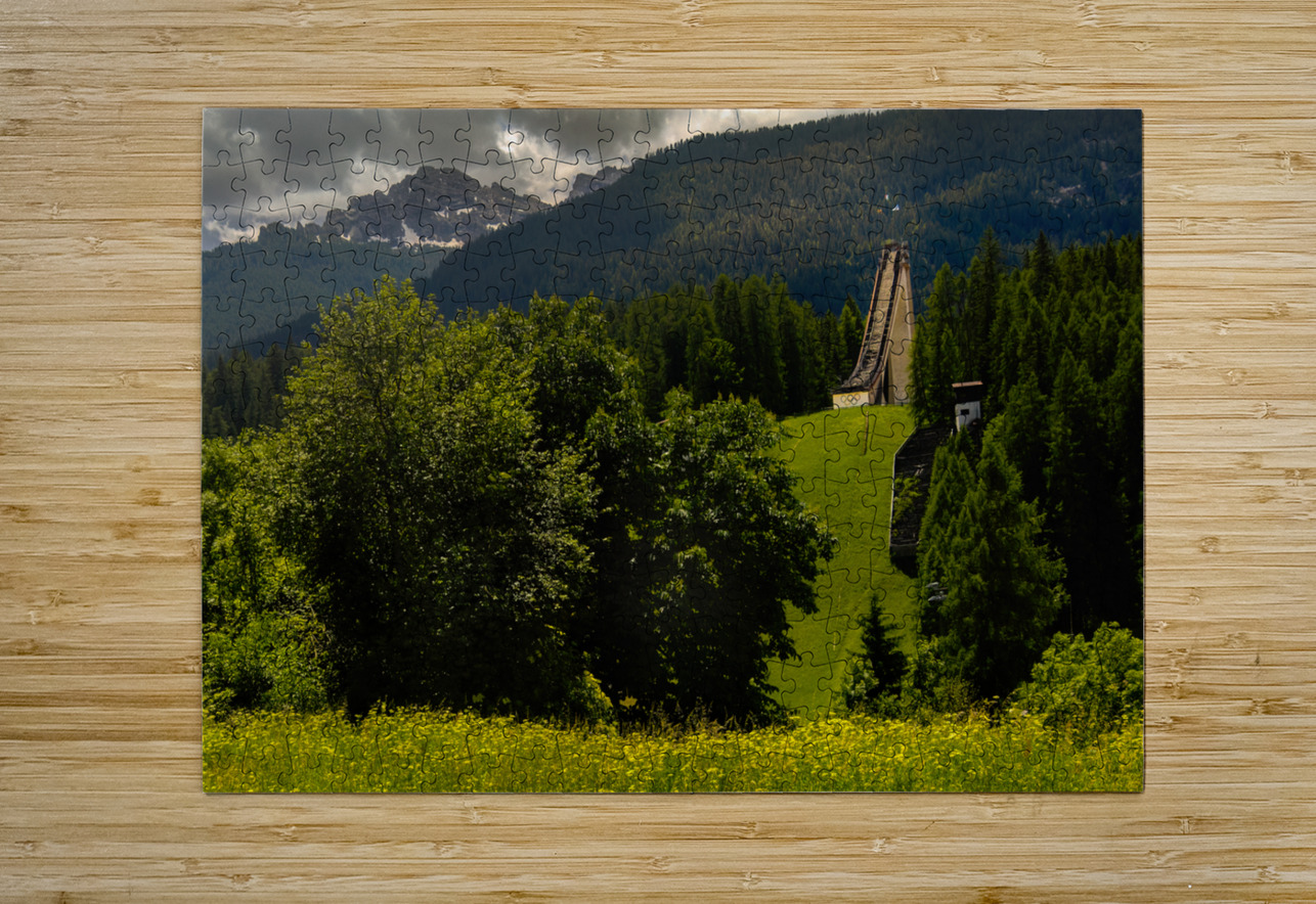 Cortina dAmpezzo Ski Jump Norma Brandsberg Photography Puzzle printing