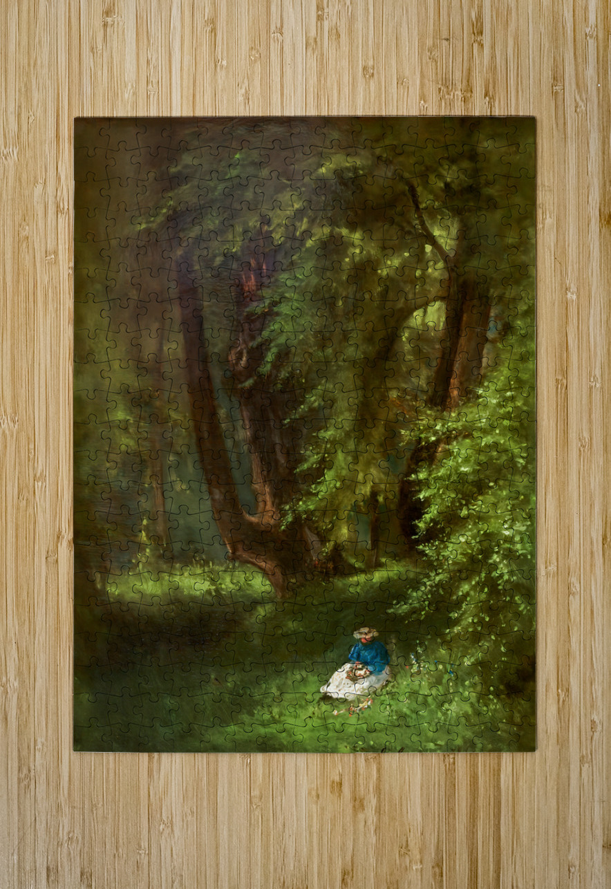 george inness in the woods 1866 Row One Brand Puzzle printing