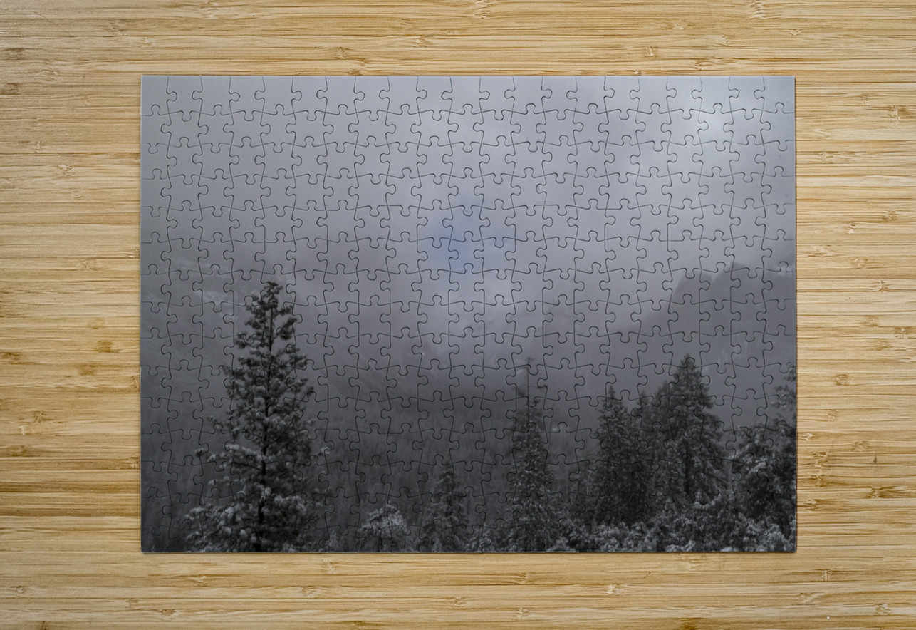 Foggy Yosemite in Winter Norma Brandsberg Photography Puzzle printing