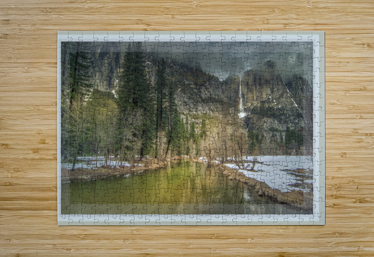 Bordered Yosemite Tunnel View Norma Brandsberg Photography Puzzle printing