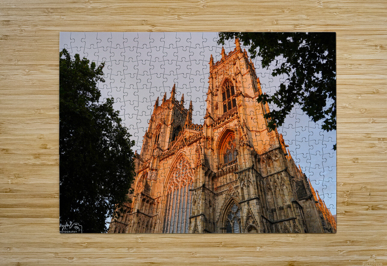 Front of the Minster  Joyful Photography Puzzle printing
