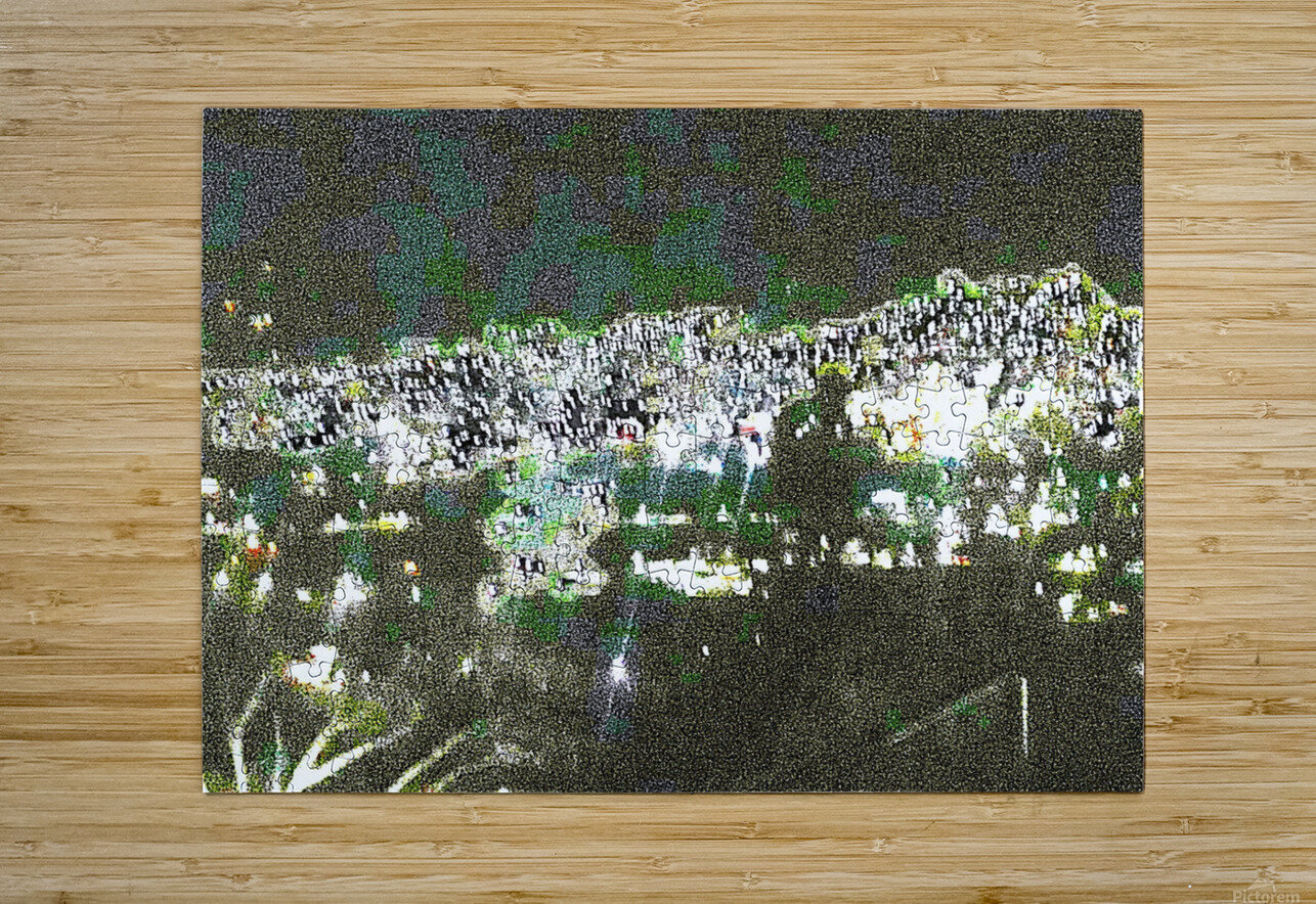 City Scape At Night 109 by Binod Dawadi Binod Dawadi Puzzle printing