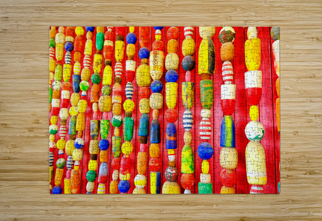 Decorative Lobster Floats on Red Wall Darryl Brooks Puzzle printing