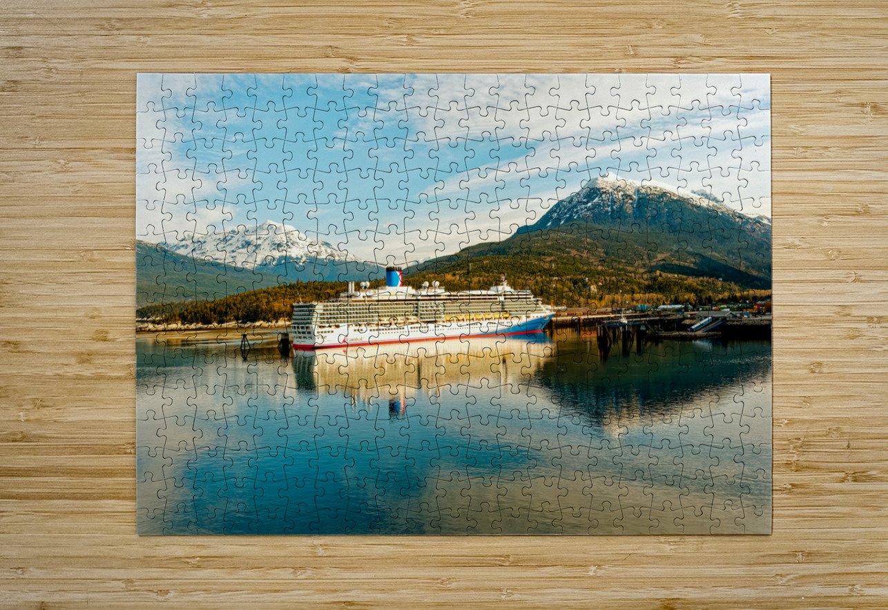 Cruise Ship in Juneau Alaska Darryl Brooks Puzzle printing
