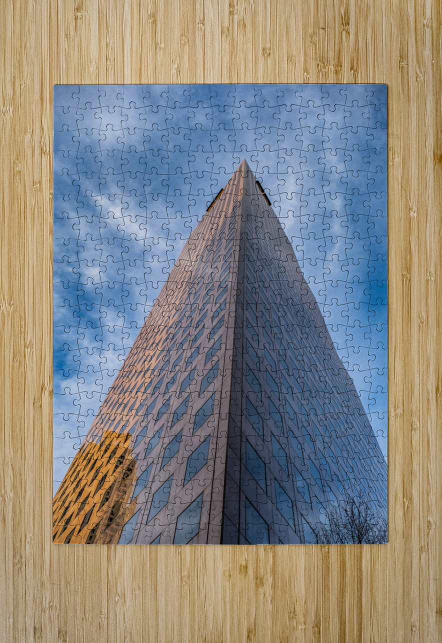 Angle of Georgia Pacific Building in Atlanta Darryl Brooks Puzzle printing