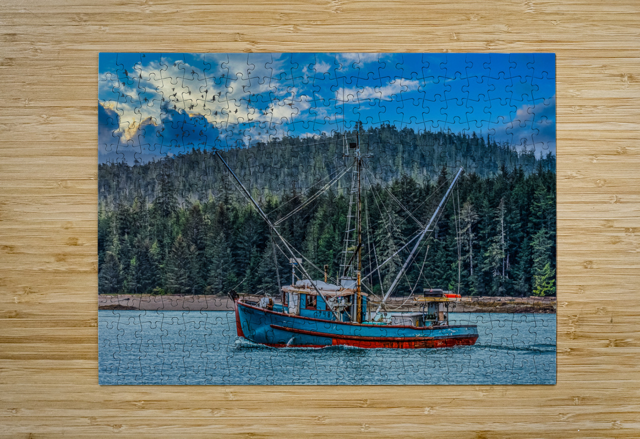 Shrimpers in Alaska  Darryl Brooks Puzzle printing