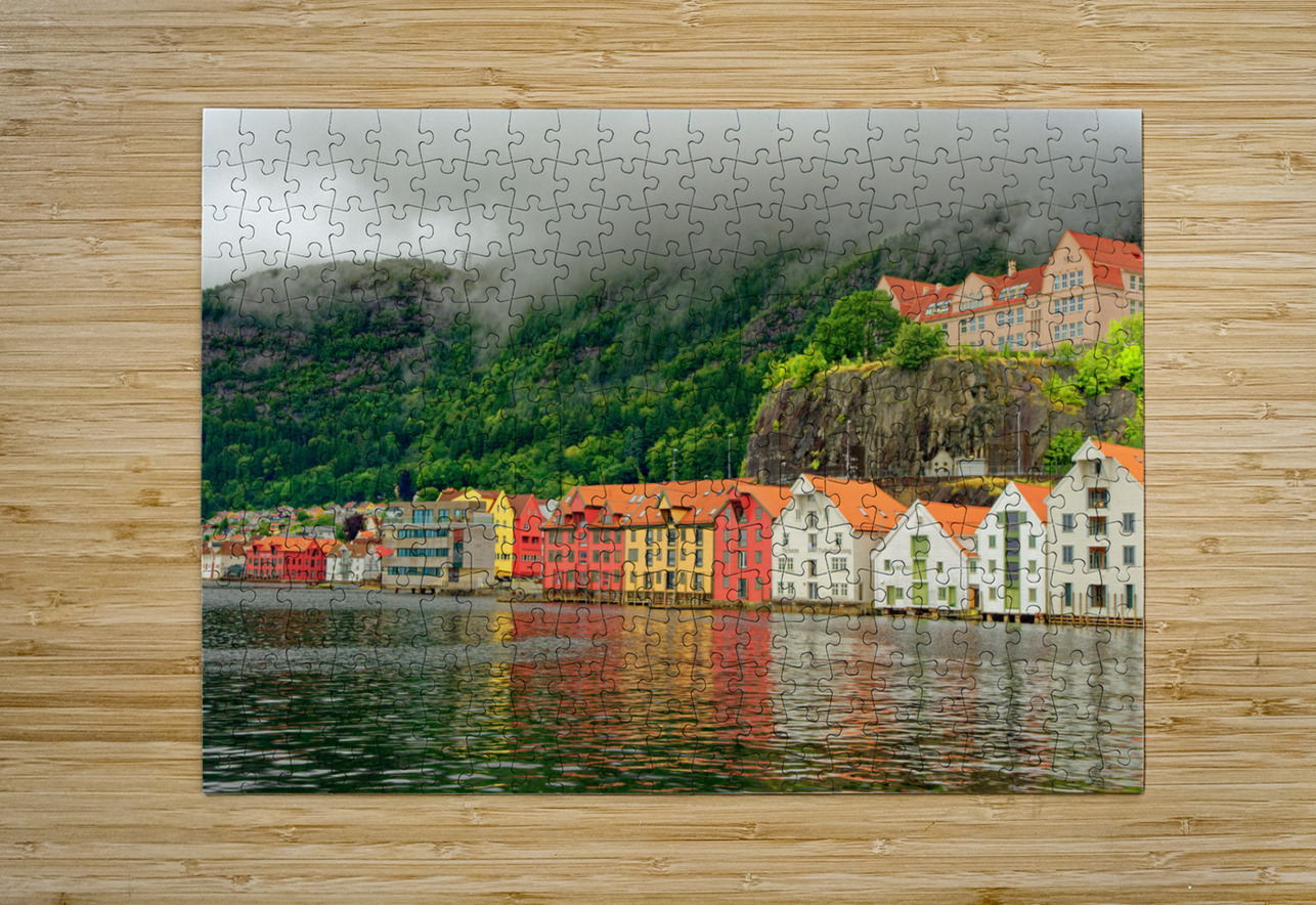 Bryggen in Bergen Darryl Brooks Puzzle printing