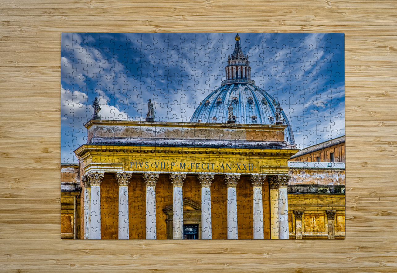 Ancient Columns and Saint Peters Basilica Darryl Brooks Puzzle printing