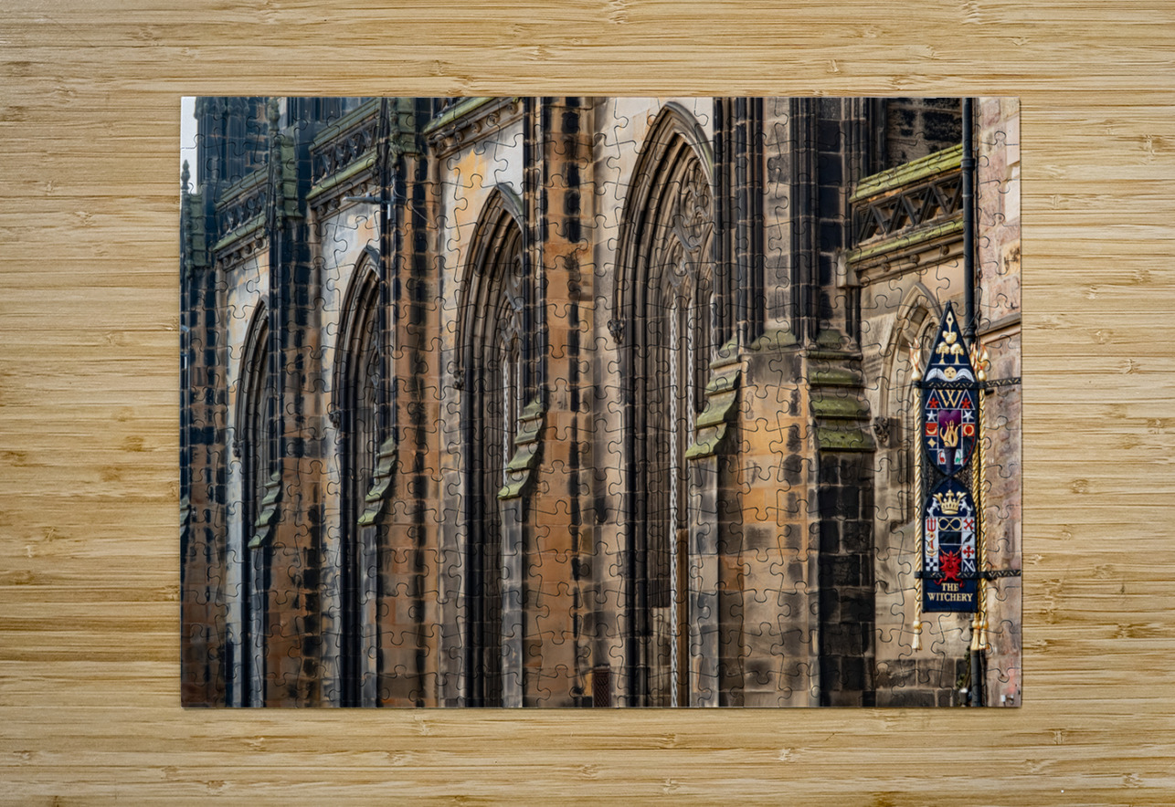 Windows of St Giles Cathedral in Edinburgh Scotland Darryl Brooks Puzzle printing
